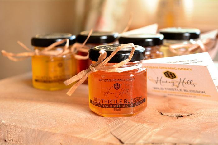 Limited Edition Organic Honey Hamper Gift Set – 9-Jar Pure, Raw Organic Honey Taster Box – The Ultimate Gift for Honey Lovers