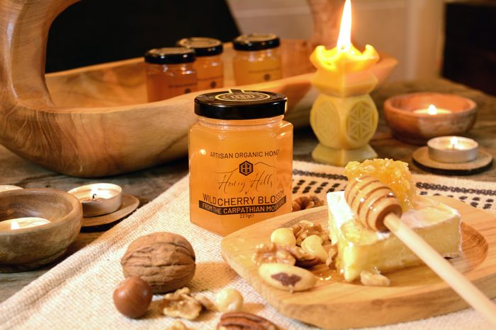 Wild Cherry Blossom – Award Winning Raw Organic Honey from the Carpathian Mountains
