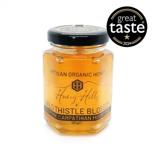Wild Thistle Blossom – Award-Winning Raw Organic Honey from the Carpathian Mountains