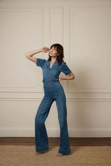 OPAL THE SOFTLY CURVED JUMPSUIT | FAWCETT BLUE