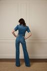 OPAL THE SOFTLY CURVED JUMPSUIT | FAWCETT BLUE