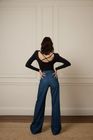 MINNIE THE HIGH TOP FULL LENGTH WIDE LEG FLARED JEANS | MOONLIT MORNING