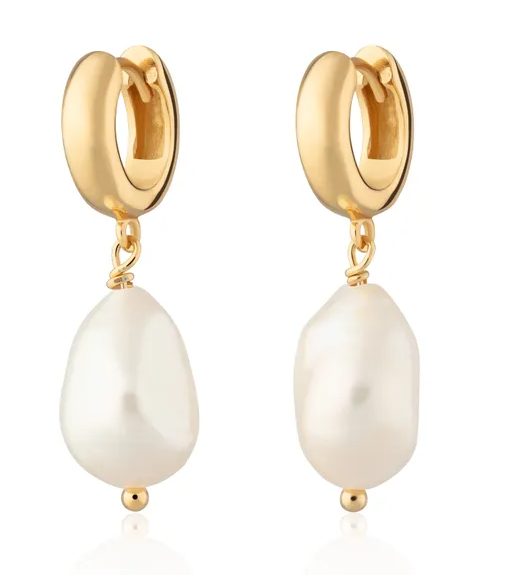 Baroque Pearl Huggies