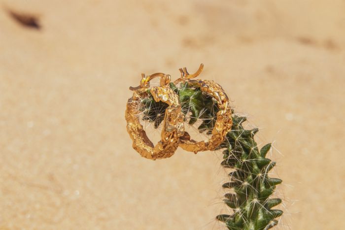 Rebutia Recycled Silver Earrings (Available in Small, Medium and Large)