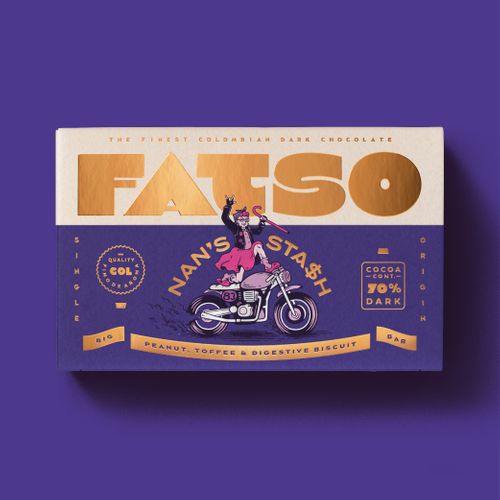 FATSO Nan's Stash Dark Chocolate Bar