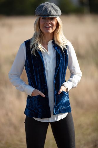 Short Silk Velvet Waistcoats