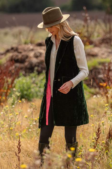Long Silk Velvet Waistcoats