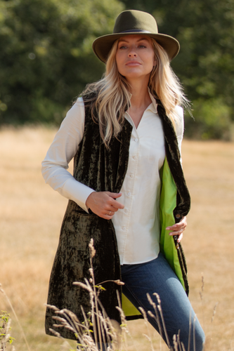 Long Silk Velvet Waistcoats