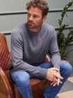 Men's Cashmere Crew Neck Silver Grey