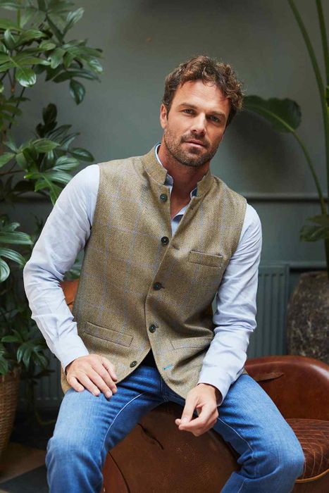 Jasper Fine Tweed Nehru Gilet