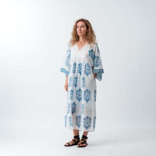 Hand Printed Maxi Dress