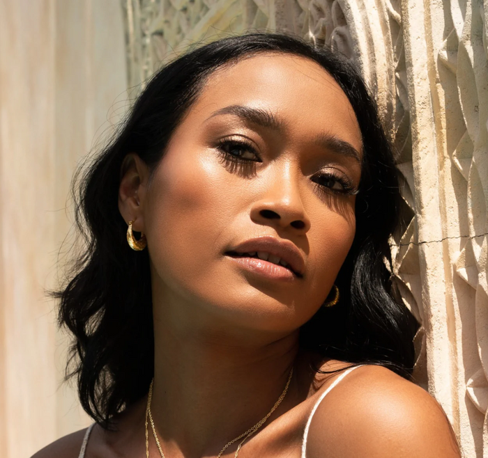 Banda - 14ct Gold Vermeil Creole Hoop Earrings