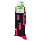 Red Boxes Bamboo Socks