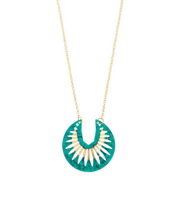 Naazia necklace, green