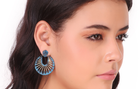 Naazia earrings, blue