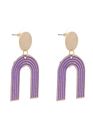 Mode earrings, purple