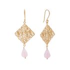 Anokhi earrings, rose quartz