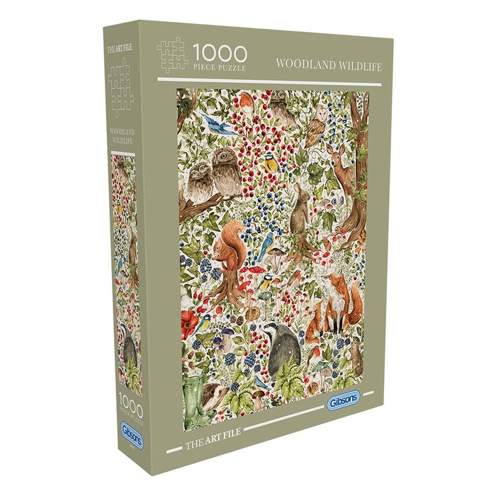 G7217 The Art File: Woodland Wildlife 1000 piece puzzle