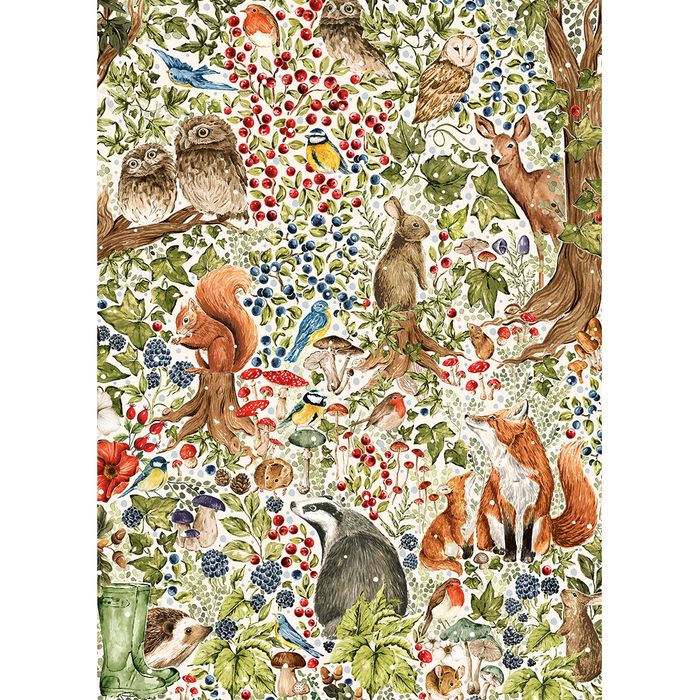 G7217 The Art File: Woodland Wildlife 1000 piece puzzle