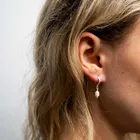 Asri Freshwater Pearl Huggie Hoop Earrings