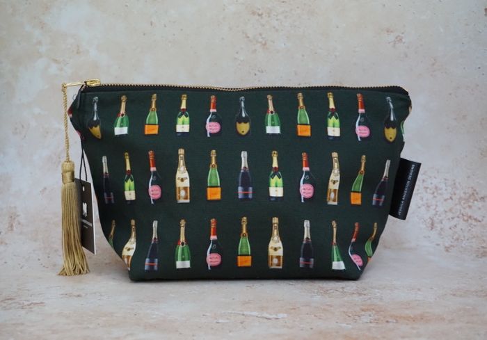 'Champagne & Fizz' Makeup Bags