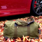 Personalised Waxed Canvas Washbag / Duffel bag