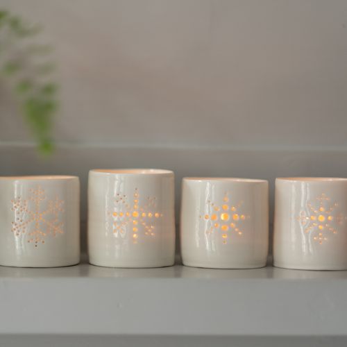 Snowflake Luna Mini Tealight Holders