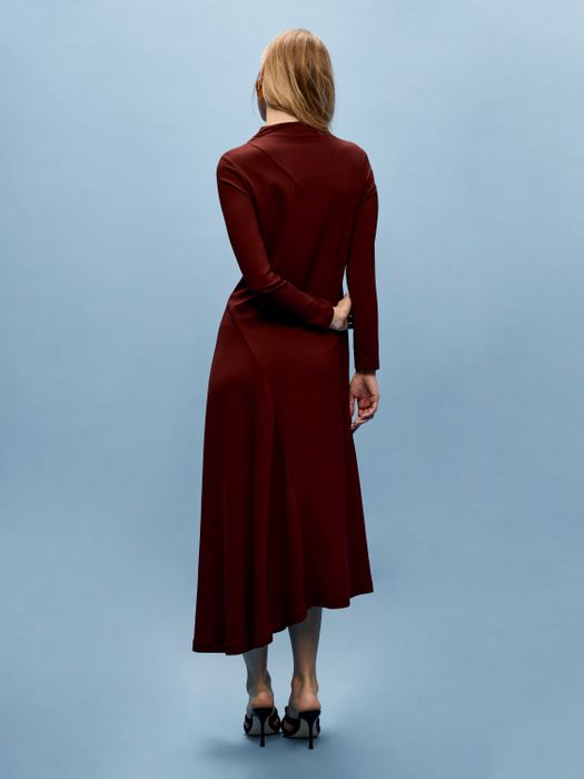 Lisa Burgundy Dress