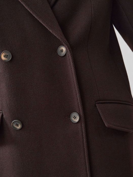 Edwina Chocolate Tailored Coat