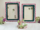 SCALLOPED hand painted frame