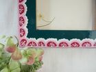 SCALLOPED hand painted frame
