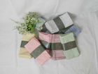 CHEVRON CORAL set of 6 cotton napkins