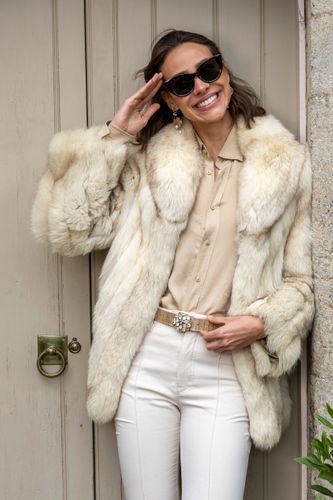 Winter whites with our beautiful Sand Patent Croc
