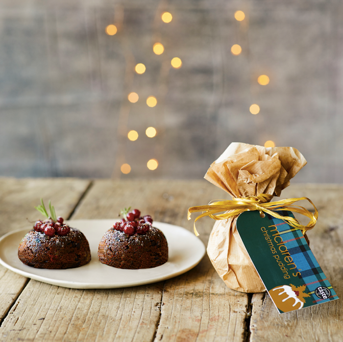 Two Individual Award-Winning McLaren's Christmas Puddings