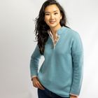 High Collar Jumper in Cashmere and Merino