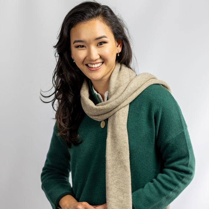 Boxed Scarf and Beanie in Yak Yarn