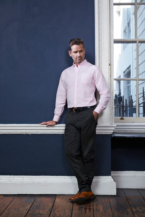 Our salmon pink shirt