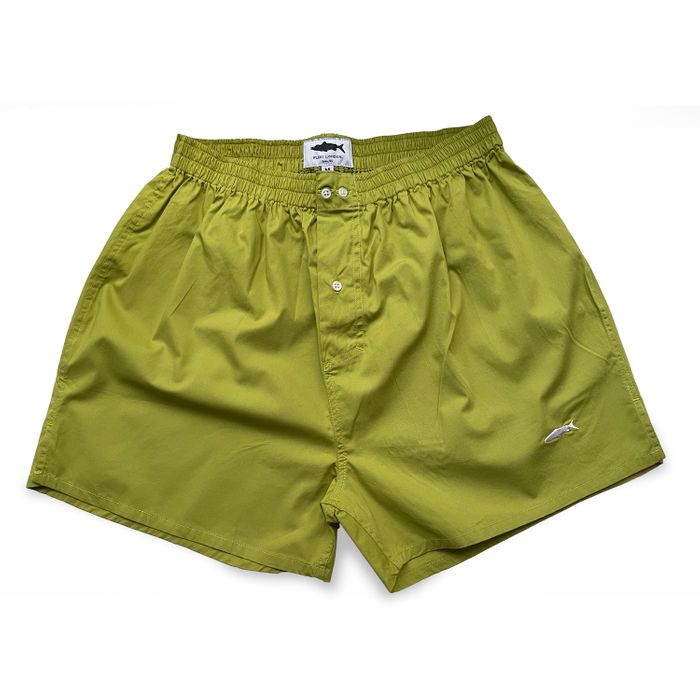 Our olive green boxer shorts