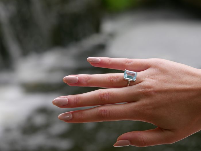 South of France Sky Blue Topaz Ring