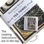 British regional recipe tea towels - linocut illustrations