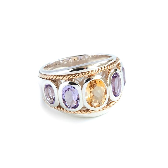 Large Five Stone Siena Ring - in various colour combinations