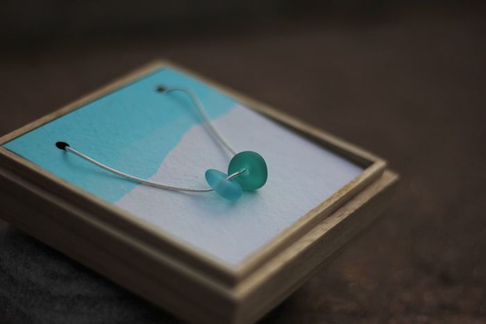 Double Sea Glass Necklace