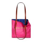 Kent Shopper in Textured Royal Blue and Passion Pink Cowhide Leather