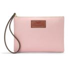 Wristlet in Textured Powder Pink Cowhide Leather