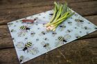 Bee Friendly Colourful Glass Worktop Saver / Chopping Board - UK printed