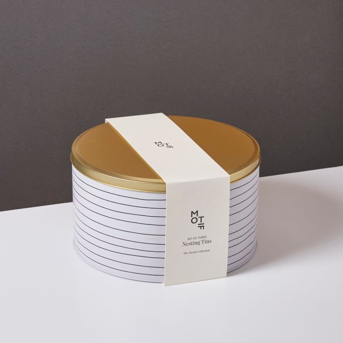 Set of three Nesting Tins - The Aurous Collection