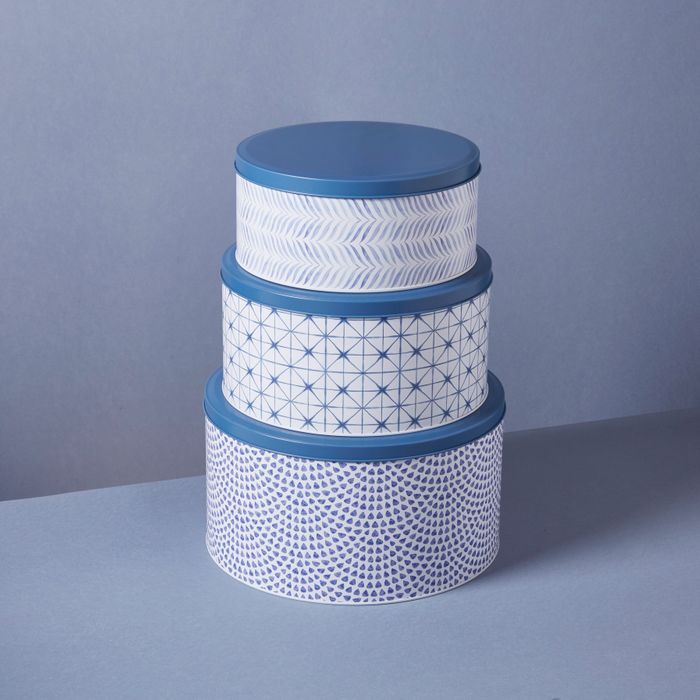 Set of three Nesting Tins - The Cerulean Collection