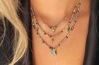 Toliman 3 Layered Gemstone Necklace Set