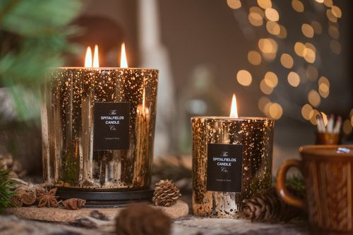 Festive Luxury Scented Gold & Silver Candles