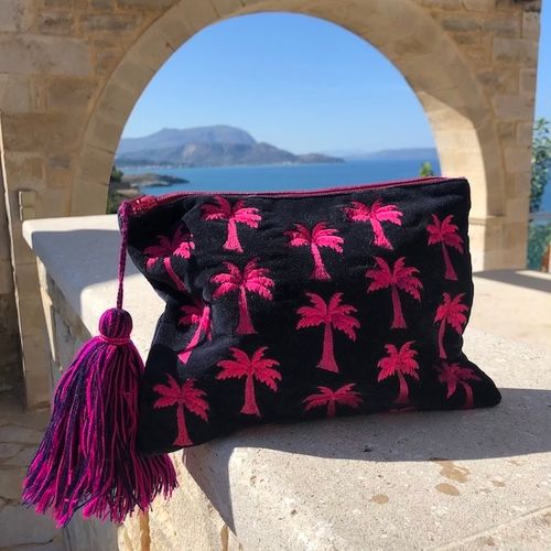 Palm tree pouch bag
